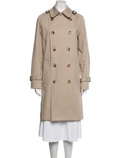 Pre-owned Sandro Trench Coat In Neutrals