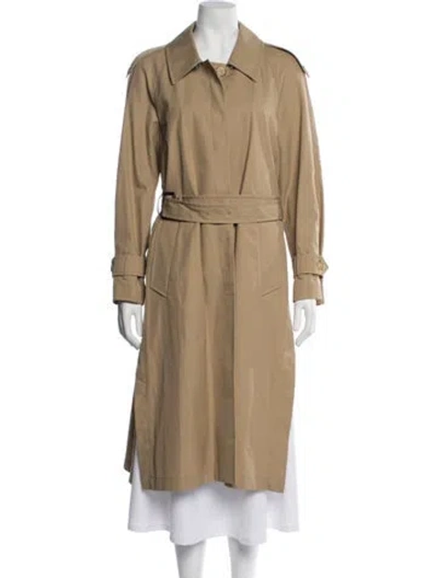 Pre-owned Sandro Trench Coat In Neutrals