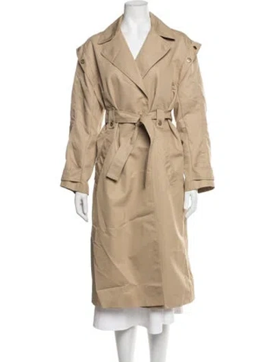 Pre-owned Sandro Trench Coat In Neutrals