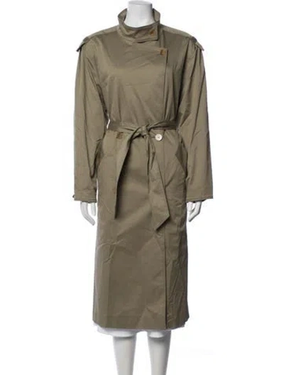 Pre-owned Sandro Trench Coat In Neutrals