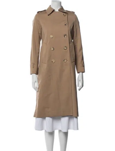 Pre-owned Sandro Trench Coat In Neutrals