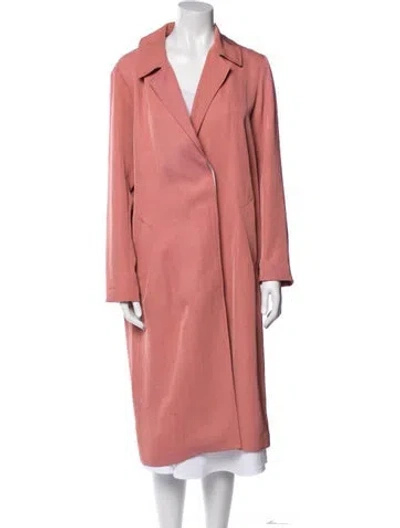 Pre-owned Sandro Trench Coat In Pink