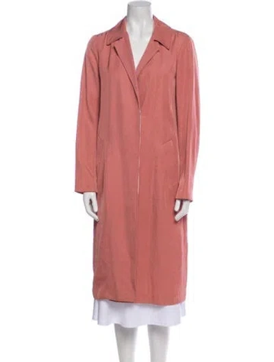 Pre-owned Sandro Trench Coat In Pink