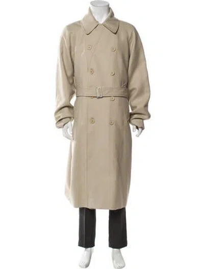Pre-owned Sandro Trench Coat W/ Tags In Neutral