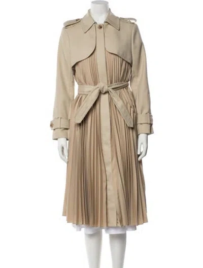 Pre-owned Sandro Trench Coat W/ Tags In Neutrals