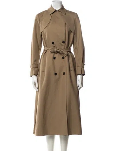 Pre-owned Sandro Trench Coat W/ Tags In Neutrals