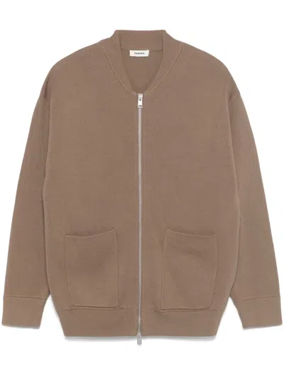 Sandro Tricot Cardigan In Neutrals