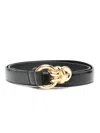 Sandro Triomphe-buckle Belt In Black
