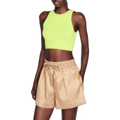 Sandro Tristan Crop Top In Black