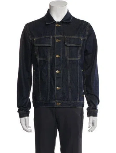 Pre-owned Sandro Trucker Jacket In Black