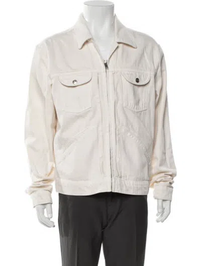 Pre-owned Sandro Trucker Jacket In Neutrals