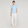 Sandro T-shirt With Double S Patch In Blue