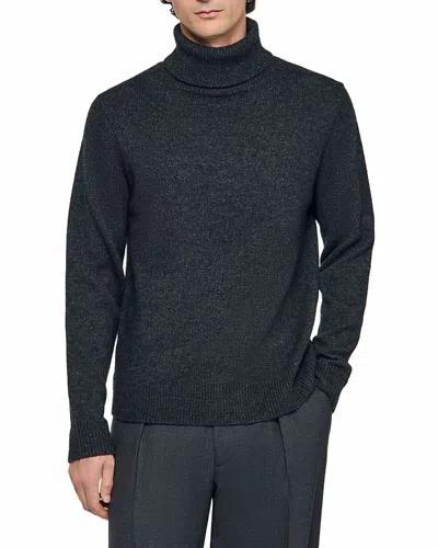 Sandro Turtleneck Sweater In Gray