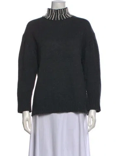 Pre-owned Sandro Turtleneck Sweater In Black