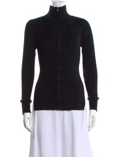 Pre-owned Sandro Turtleneck Sweater In Black