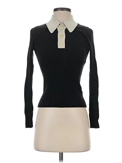 Pre-owned Sandro Turtleneck Sweater In Black