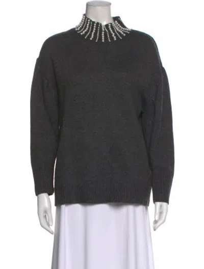 Pre-owned Sandro Turtleneck Sweater In Gray