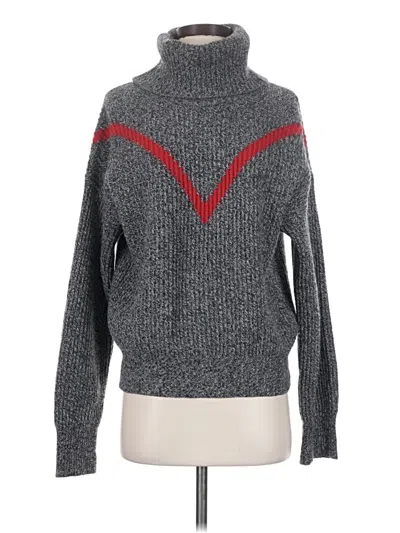 Pre-owned Sandro Turtleneck Sweater In Gray