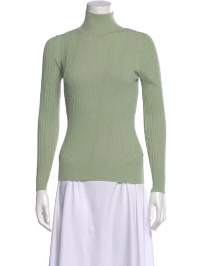 Pre-owned Sandro Turtleneck Sweater In Green