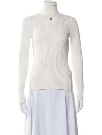 Pre-owned Sandro Turtleneck Sweater In Neutral
