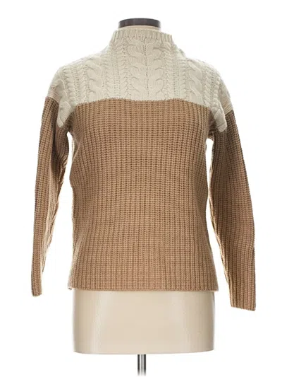 Pre-owned Sandro Turtleneck Sweater In Tan