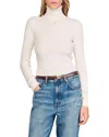 Sandro Turtleneck Sweater In White