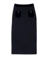 Sandro Beck Velvet Tweed Maxi Skirt In Black