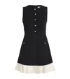 Sandro Tweed Mini Dress In Black
