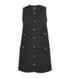 Sandro Tweed Mini Shift Dress In Black
