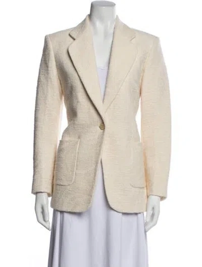 Pre-owned Sandro Tweed Pattern Blazer W/ Tags In Neutrals