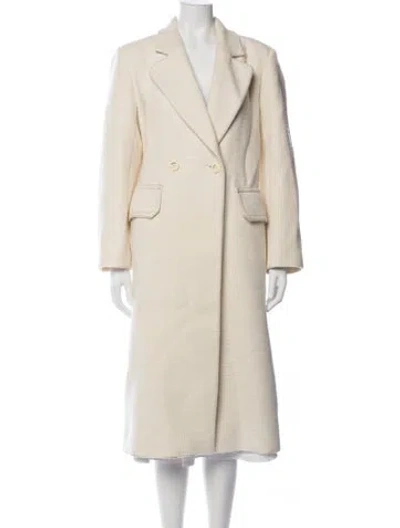 Pre-owned Sandro Tweed Pattern Coat In Neutrals
