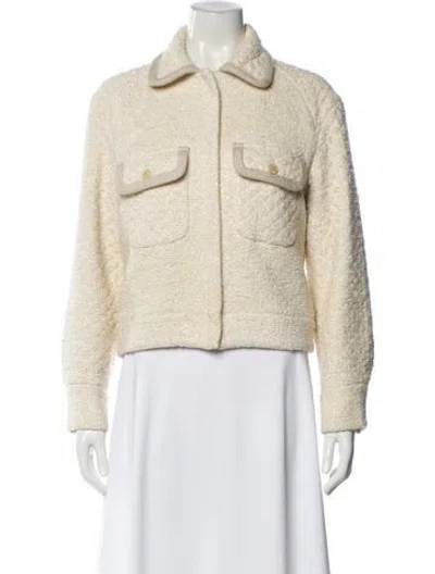 Pre-owned Sandro Tweed Pattern Evening Jacket