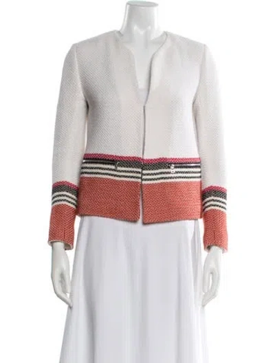 Pre-owned Sandro Tweed Pattern Evening Jacket