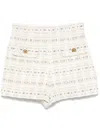 Sandro Decorative Tweed Shorts In Neutrals