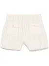 Sandro Tweed Shorts In Neutrals