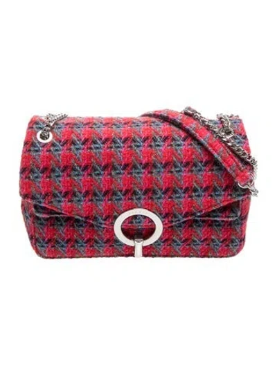 Pre-owned Sandro Tweed Shoulder Bag In Multicolor