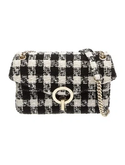 Pre-owned Sandro Tweed Shoulder Bag In Neutrals