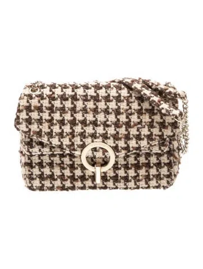 Pre-owned Sandro Tweed Shoulder Bag In Neutrals