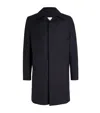 Sandro Technical Mac Coat In Blue