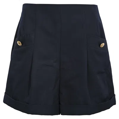 Sandro Twill Shorts In Blue