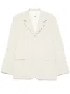 Sandro Twill-weave Blazer In Neutrals