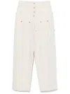 Sandro Twill-weave Trousers In Neutrals