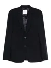 Sandro Two-button Flap-pocket Blazer In Black