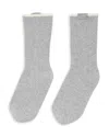 Sandro Two Tone Knee High Socks In Gray