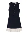 Sandro Tweed Mini Dress In Black