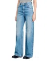 Sandro Bibi High Rise Wide Leg Jeans In Light Blue In Blue Jean