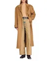 Sandro Oversized Wool Coat In Brown