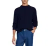 Sandro Industrial Cashmere Sweater In Dark Navy