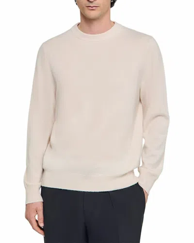 Sandro Unisex Industrial Cashmere Sweater In Neutral