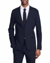 Sandro Unstructured Wool Suit Jacket In Navy Blue